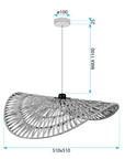 Lampa Sufitowa Wisząca Boho APP1739-1CP 50cm 9