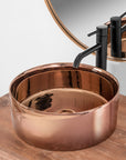 Umywalka nablatowa Rea Ida Rose Gold