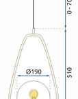 Lampa Sufitowa Wisząca Szklana Kula APP472-1CP Biała
