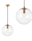 Lampa sufitowa wisząca szklana Lassi 20 cm app039-1cp Różowe Złoto