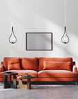 Lampa Wisząca Szklana Kula G111-1w Czarna E27 6