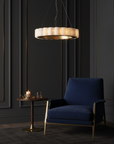 LAMPA SUFITOWA WISZĄCA LED APP1801-CP Brush Gold 3