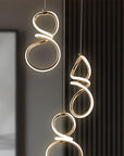 Lampa Wisząca Led G073-3cpr Złota 10