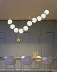 LAMPA SUFITOWA WISZĄCA LED APP1444-10CP Złota