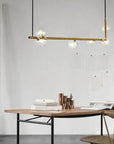 Lampa Wisząca Szklane Kule APP690-6CP Złota
