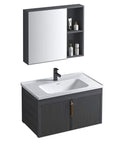 Zestaw Mebli Łazienkowych Z Umywalką Astor 60cm Szary 6