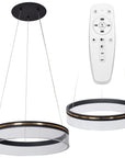 Lampa Wisząca LED APP1191-CP 40cm Czarna