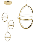 Lampa Wisząca Led G064-3cpr Złota 1