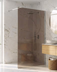 Kabina prysznicowa Walk-In Rea Flexi Brown / Chrome 120 1