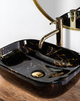 Umywalka nablatowa Rea Belinda Black Marble shiny 5