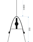 Lampa sufitowa BUFFO Cappuccino