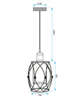 Lampa wisząca APP1128-1CP