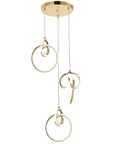 Lampa Wisząca Led G072-3cpr Złota 3