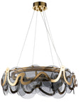 Lampa sufitowa wisząca APP1545-8CP Złota Szczotkowana 1