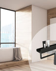 Półka łazienkowa wannowa SF01 60cm czarny mat