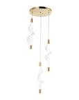 Lampa Wisząca Led G009-3cpr Biały/złoty 8