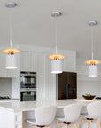 Lampa Wisząca APP1146-1CP Biało Różowe Złoto 7