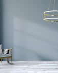 LAMPA SUFITOWA Z PILOTEM PLAFON LED APP791-CP TRIO Złota