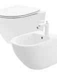 Zestaw Misa WC Carlo Mini Rimless Flat + Bidet Carlo Mini