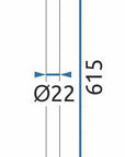 Przedłużka do zestawu wannowo-prysznicowego ZŁOTY 60cm