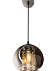 Lampa wisząca szklana Lustrzana z kryształami APP600-1CP