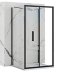 Kabina Prysznicowa Przyścienna Rapid Fold Black 100x80