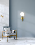 LAMPA ŚCIENNA KINKIET APP894-1W Złota