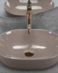 Umywalka nablatowa Rea Lisa Beige Shiny 3