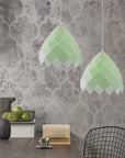 Lampa Sufitowa Wisząca Metalowa APP339-1CP Zielona 4