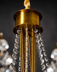 Lampa Kryształowa Żyrandol APP766-8CP Złota
