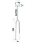 Lampa wisząca LED APP1803-CP Złota Szczotkowana 6