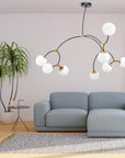 Lampa Wisząca Sufitowa Czarny Mat APP1673-8CP 7