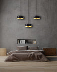 Lampa Wisząca APP1333-1CP BLACK GOLD