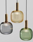 Lampa Sufitowa Wisząca Szklana APP462-1CP Zielona