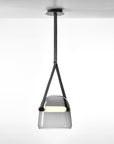 Lampa Wisząca Szklana APP617-1CP Szara