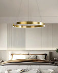 Lampa Wisząca Led Lhj053-cp1 C Złota Szczotkowana 60cm 6