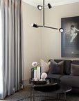Lampa Wisząca 4-ramienna APP1708-4CP Czarna + Złoto 12