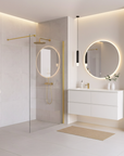 Kabina prysznicowa Walk-In Rea Flexi Transparent / Gold 110 2