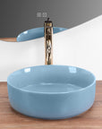 Umywalka nablatowa Rea SAMI L.BLUE SHINY 4