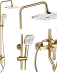 Zestaw Prysznicowy REA ARGUS ZŁOTA SZCZOTKOWANA GOLD BRUSH