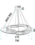 Lampa Wisząca Led App1525-cp60/80 Chrom 10