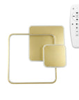 Lampa sufitowa APP1713-C plafon LED ZŁOTA + pilot 1
