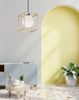Lampa Wisząca APP1165-1CP GOLD WHITE