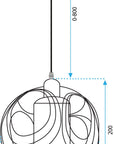 Lampa Wisząca APP1127-1CP
