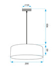 Lampa Wisząca APP1333-1CP BLACK GOLD