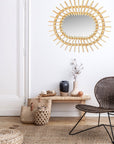 Lustro Ścienne Boho 57cm Qdj5749 7