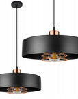 Lampa Wisząca APP1246-1CP Czarny-Różowe złoto