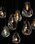 Lampa Sufitowa Wisząca Szklana APP327-1CP NIEBIESKA