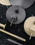 Zestaw natryskowy podtynkowy Rea Lungo Grip Złoty Szczotkowany + BOX 7