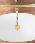Umywalka nablatowa Rea Royal Gold Edge